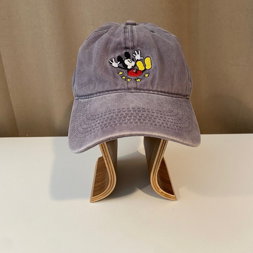 Disney Mickey Mouse Baseball‎ Hat Cap One Size Embroidered Stars Purple